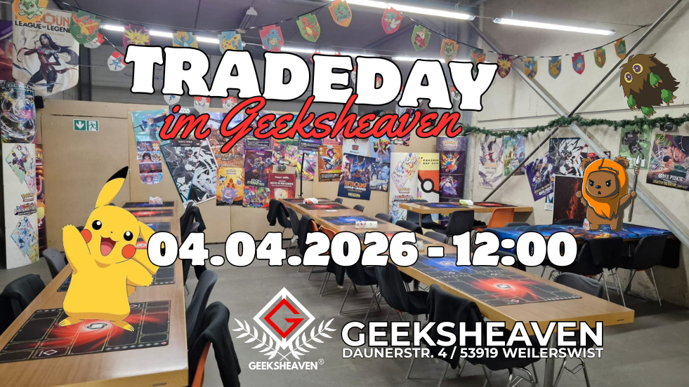 Trade Day im GeeksHeaven – Tauschen, Spielen & Community erleben