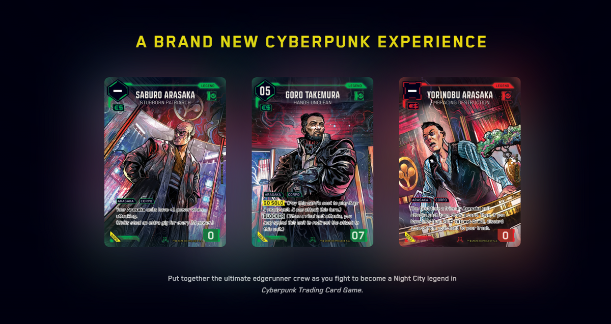Cyberpunk TCG – Das neue Kartenspiel aus Night City ist da!