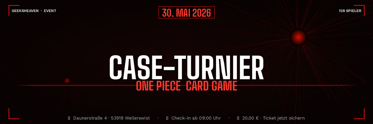 One Piece Card Game Case-Turnier – 128 Spieler | 30. Mai 2026 in Weilerswist