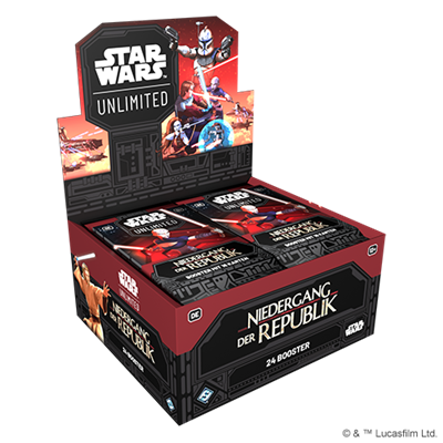 Star Wars Unlimited – Niedergang der Republik Booster Display (Deutsch)