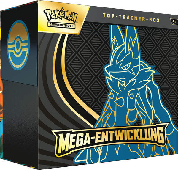 Pokemon – Mega Entwicklung ME01 Top Trainer Box - Mega Lucario (Deutsch)