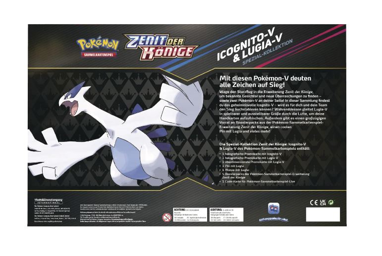 Pokemon Zenit der Könige Icognito V & Lugia V Spezial Kollektion (deutsch)