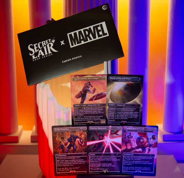 Magic The Gathering - Secret Lair x Marvel's Captain America NON Foil Edition NEU & OVP (englisch)