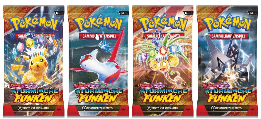 Pokemon - Karmesin & Purpur KP08 Stürmische Funken Top Trainer Box (deutsch)