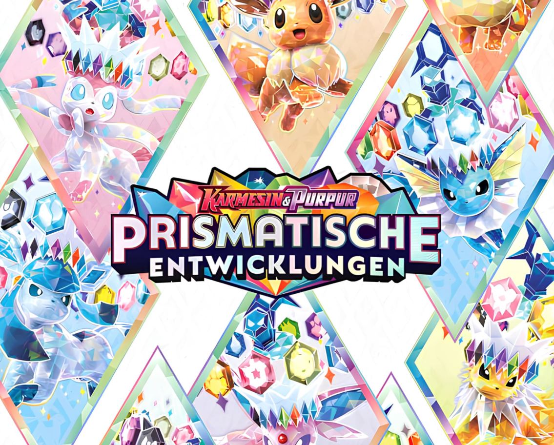 Pokemon Karmesin & Purpur KP8.5 – Prismatische Entwicklungen Top Trainer Box (deutsch)