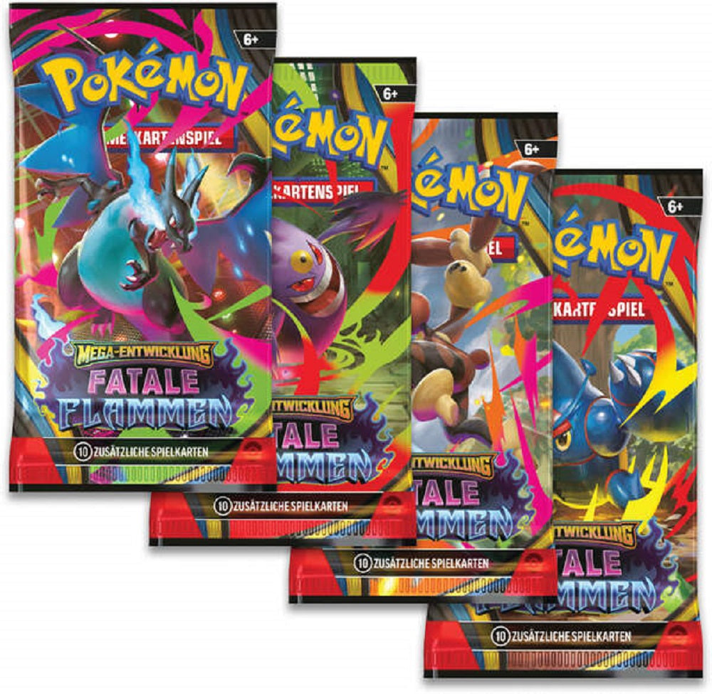 Pokemon ME02 Mega Entwicklung – Fatale Flammen Booster Bundle (Deutsch)