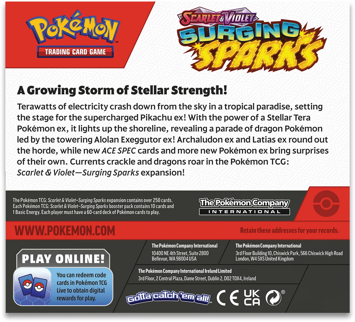 Pokemon - Scarlet & Violet Surging Sparks SV08 36 Booster Display (englisch)
