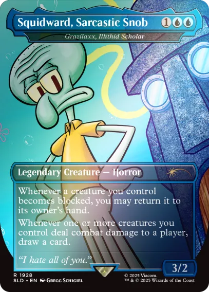 Magic the Gathering Secret Lair x SpongeBob SquarePants: Legends of Bikini Bottom Rainbow Foil (englisch)
