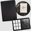 TCG Guru – 9er Pocket Binder Schwarz (Ordner mit Reissverschluss)