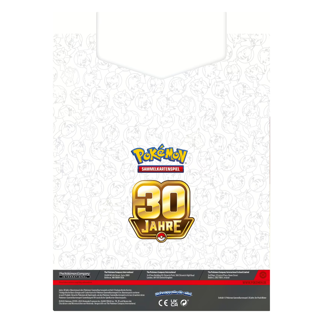 Pokémon 30 Jahre – 2er-Pack-Blister Evoli (deutsch) *Limitiert auf 2 pro Person