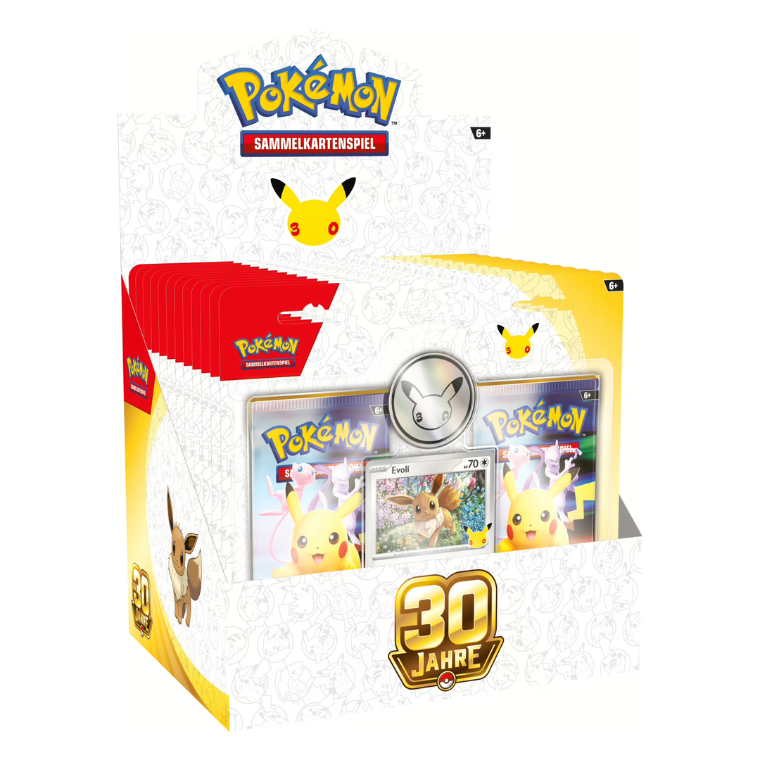 Pokémon 30 Jahre – 2er-Pack-Blister Evoli (deutsch) *Limitiert auf 2 pro Person