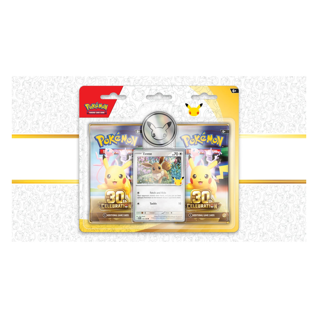 Pokémon 30th Celebration – 2-Pack Blister Eevee (englisch) *Vorbestellung