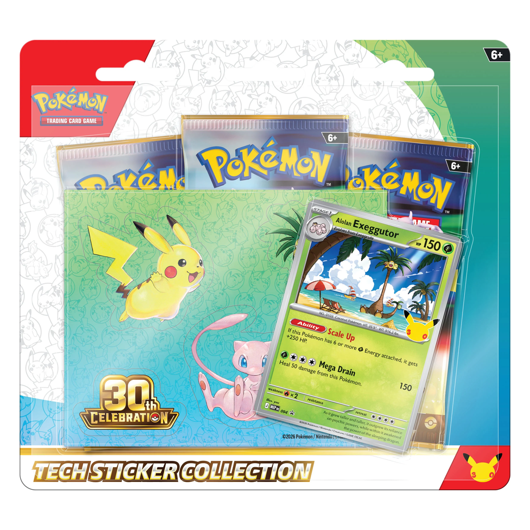 Pokémon 30th Celebration – Tech Sticker Collection (englisch) *Vorbestellung