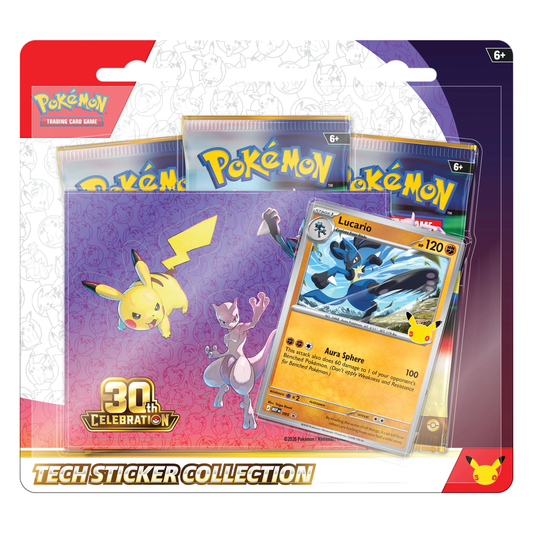 Pokémon 30th Celebration – Tech Sticker Collection (englisch) *Vorbestellung