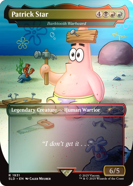 Magic the Gathering Secret Lair x SpongeBob SquarePants: Legends of Bikini Bottom Rainbow Foil (englisch)