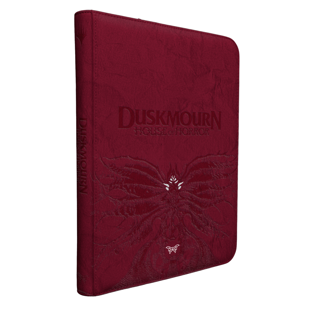 Ultra Pro – Binder „Duskmourn: House of Horror“ (Zippered, Leather-Bound, Set Symbol Edition)