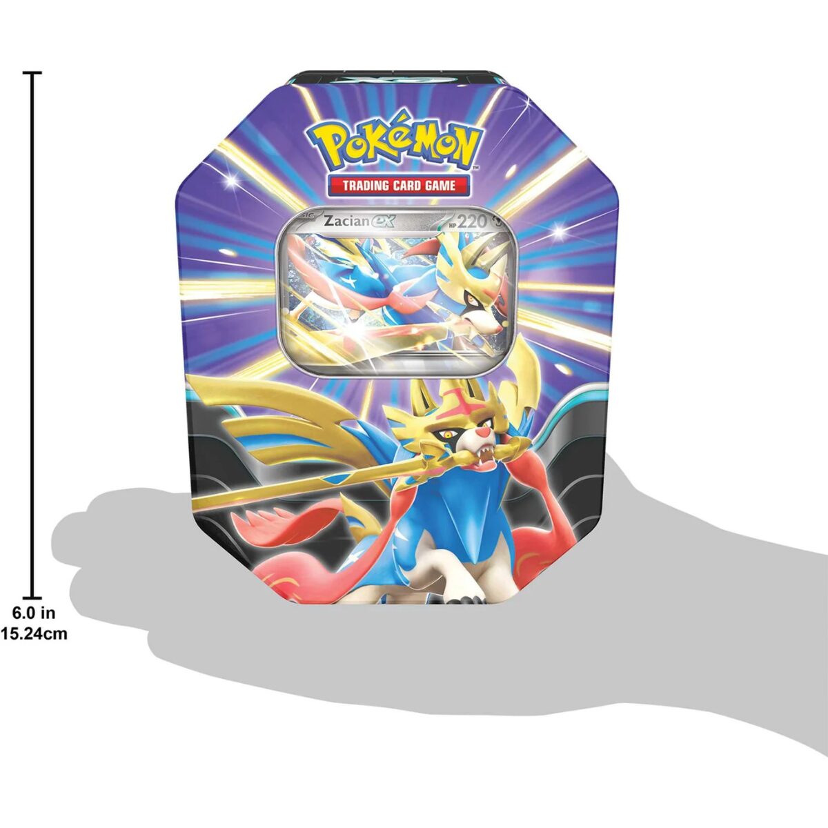 Pokemon Tin Box – Zacian ex (Sommer 2025, Englisch)