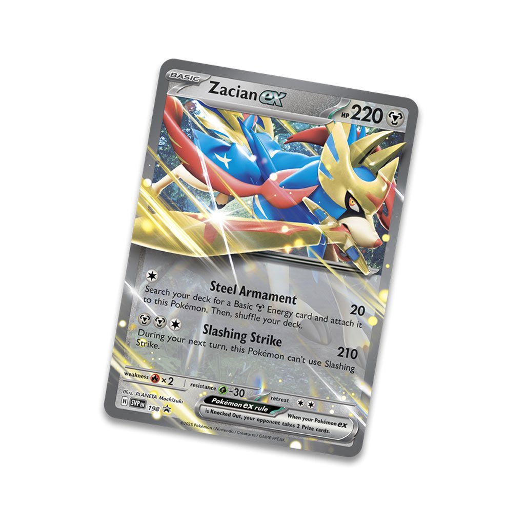 Pokemon Tin Box – Zacian ex (Sommer 2025, Englisch)