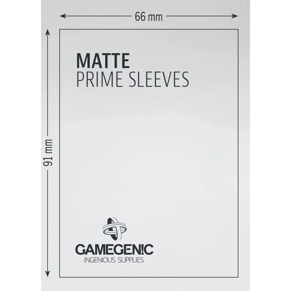 Gamegenic – Matte Prime Sleeves (100 Kartenhüllen, Standardgröße) - Grün