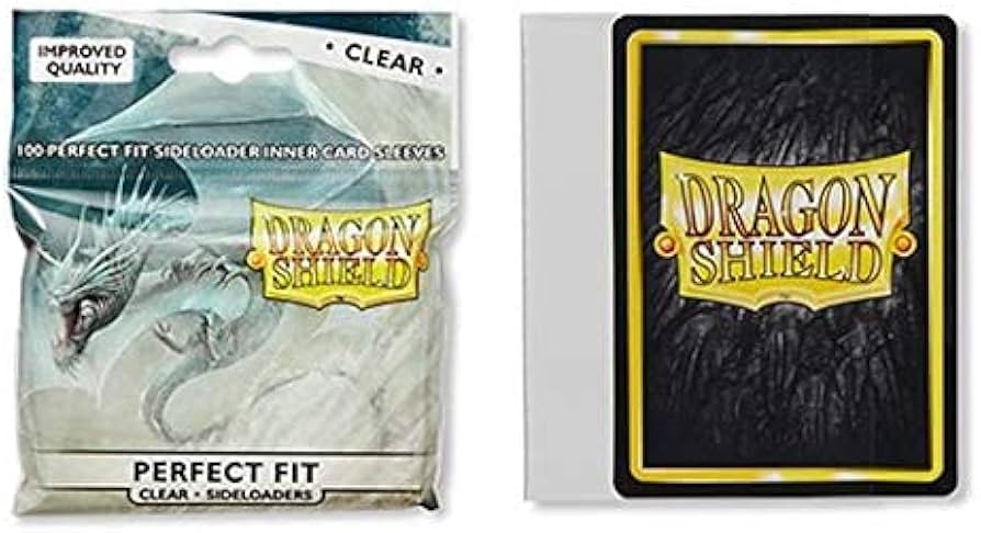 Dragon Shield – Perfect Fit Sideloader 100 Sleeves – Clear
