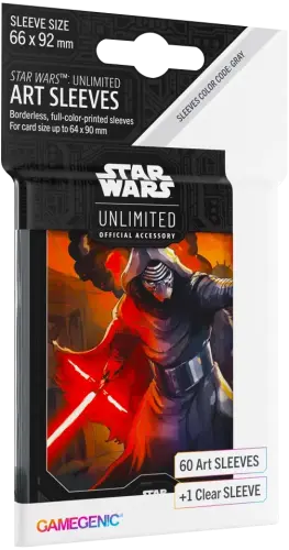 Gamegenic – Star Wars: Unlimited Art Sleeves (60+1 Stück) - Kylo Ren