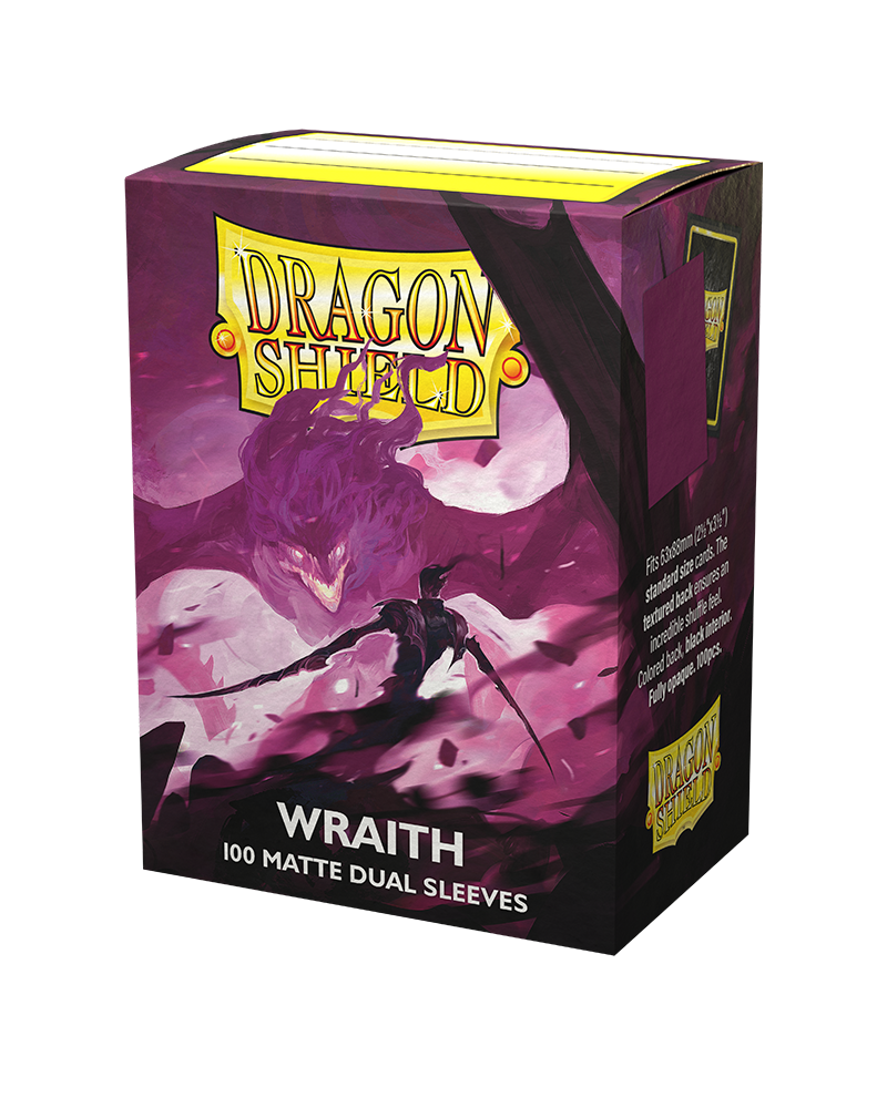 Dragon Shield - 100 Standard Size Card Dual Sleeves - Wraith Matte