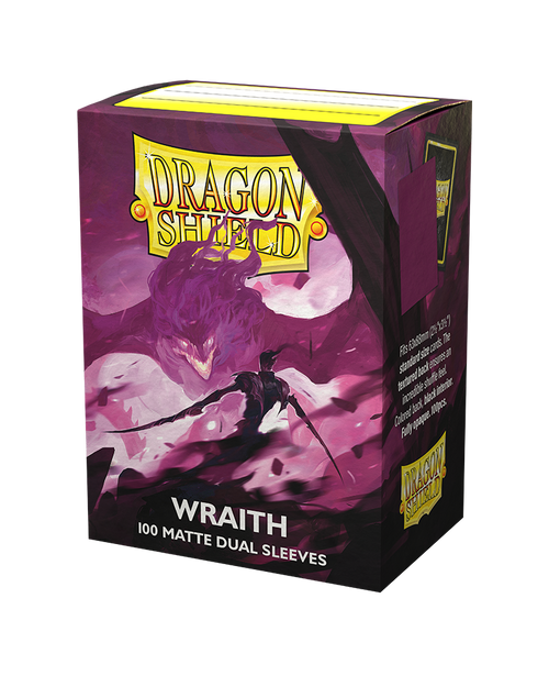 Dragon Shield - 100 Standard Size Card Dual Sleeves - Wraith Matte