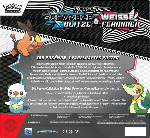 Pokemon – Karmesin & Purpur KP10.5: Schwarze Blitze & Weiße Flammen Poster-Kollektion (Deutsch)