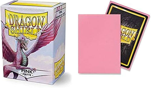Dragon Shield - 100 Standard Size Card Sleeves - Pink Matte