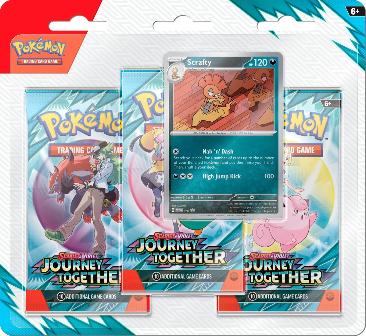 Pokemon TCG – Scarlet & Violet: Journey Together 3-Pack Blister (Englisch)