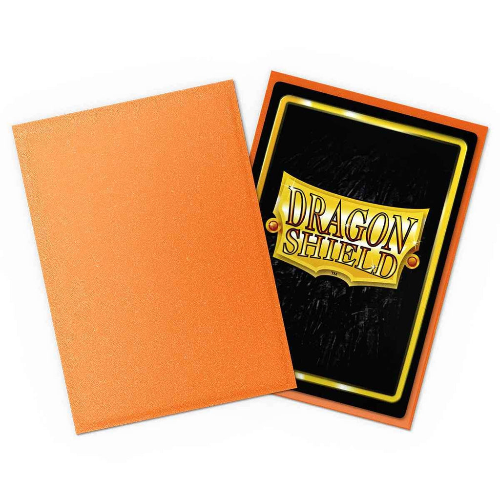 Dragon Shield - 100 Standard Size Card Sleeves - Orange Matte