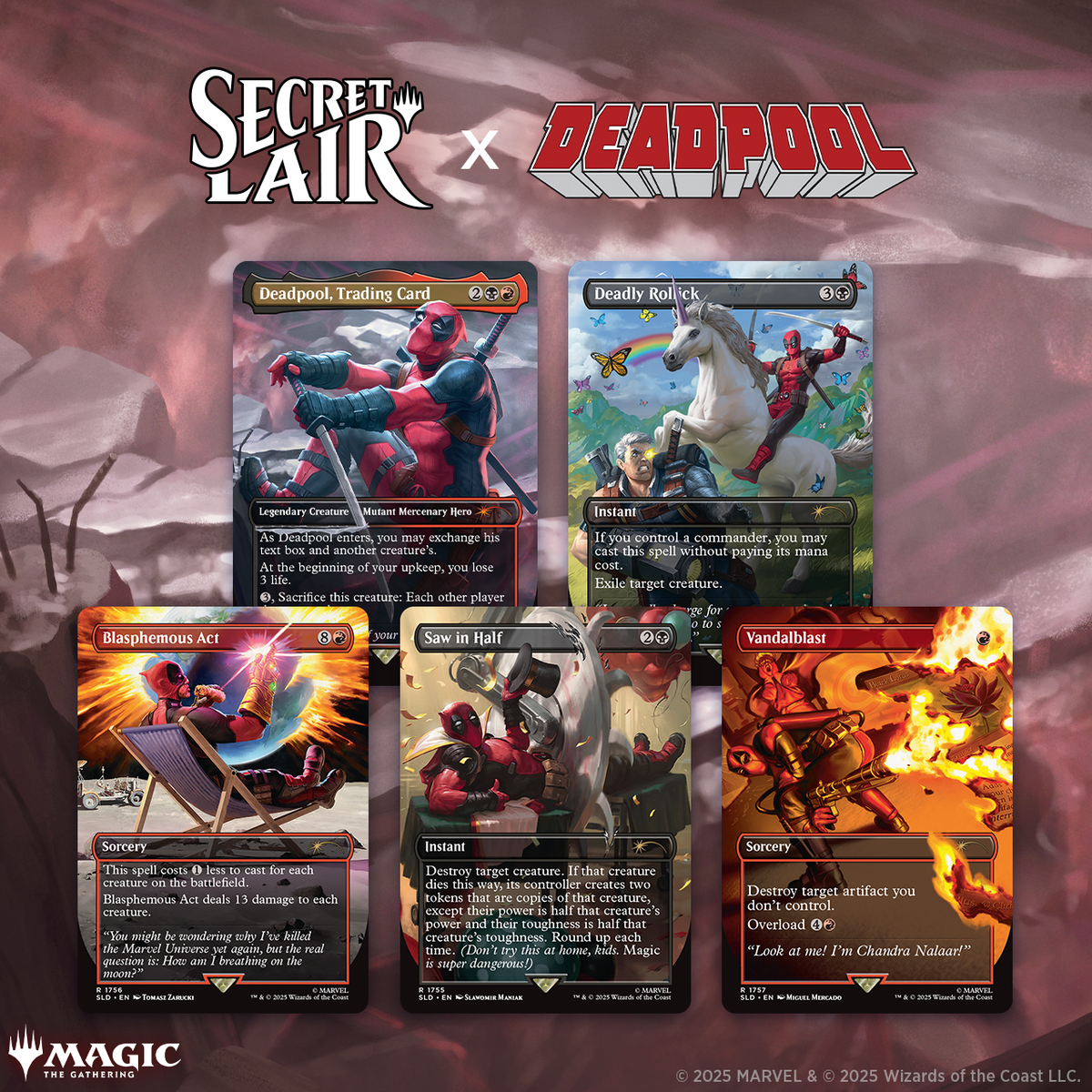 Magic The Gathering – Secret Lair x Marvel’s Deadpool (Non-Foil Edition) - Englisch