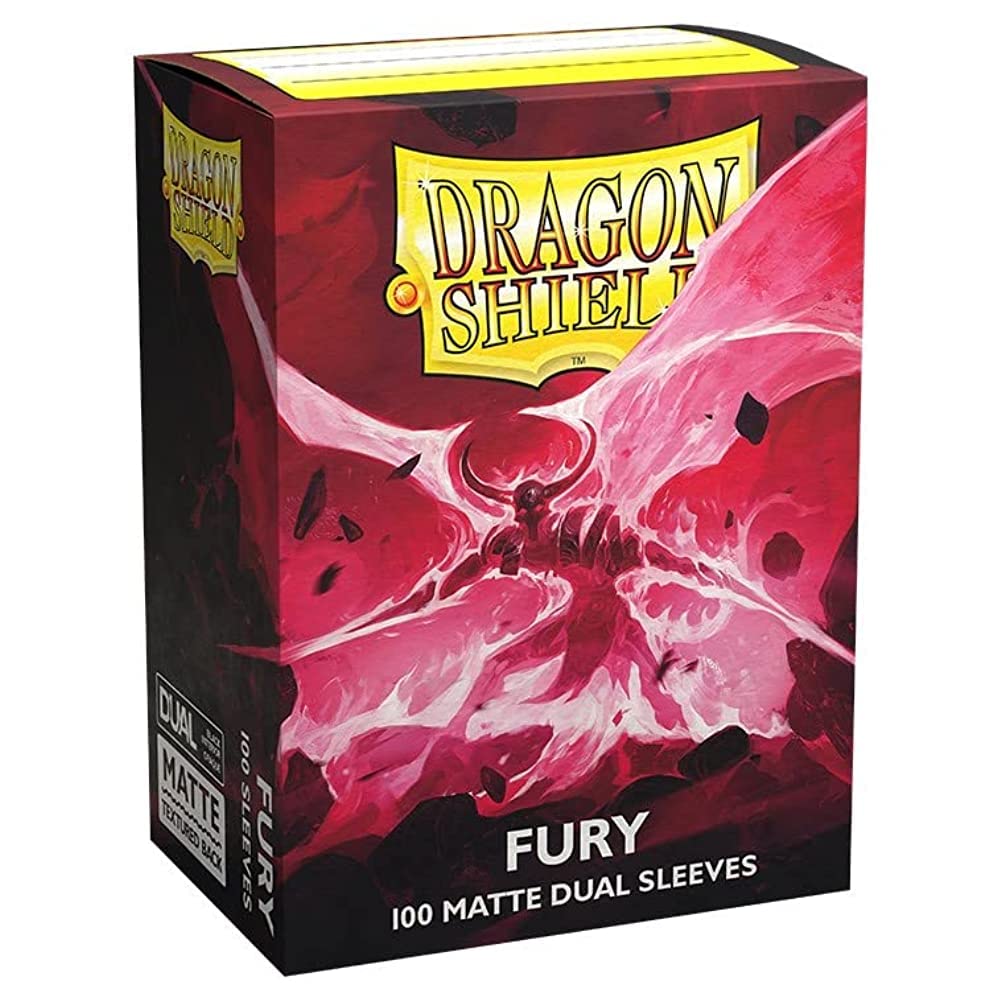 Dragon Shield - 100 Standard Size Card Dual Sleeves - Fury Matte