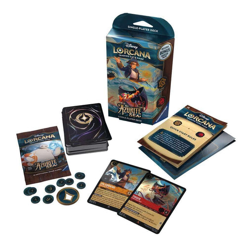 Disney Lorcana Azurite Sea Starter Deck - Amber & Ruby (englisch)
