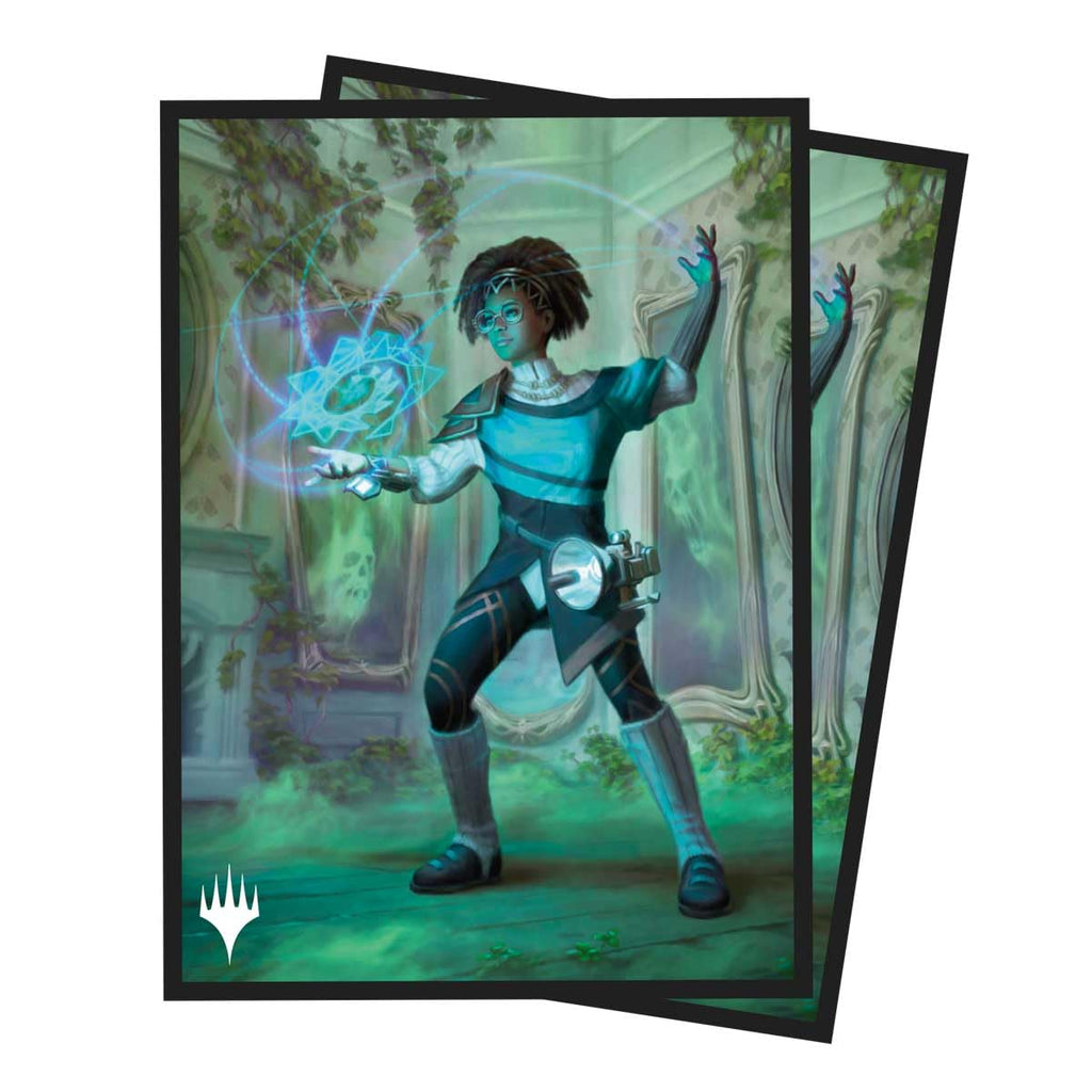 Ultra Pro – Magic The Gathering Duskmourn 100ct Deck Protector Sleeves - Zimone, Mystery Unraveler