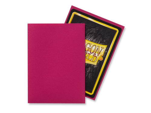 Dragon Shield - 100 Standard Size Card Sleeves - Magenta Matte