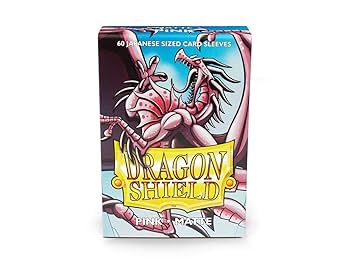 Dragon Shield - 60 Japanese Size Dual Sleeves - Pink Matte