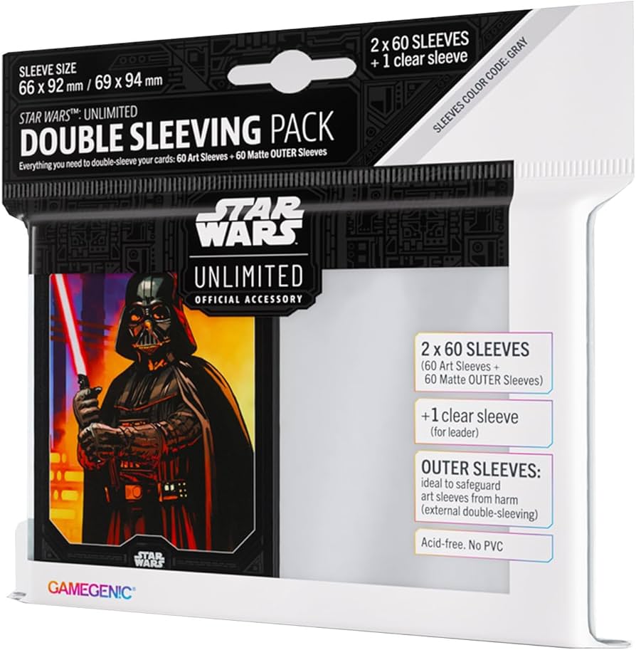 Gamegenic Star Wars Unlimited Art Sleeves Double Sleeving Pack – Darth Vader