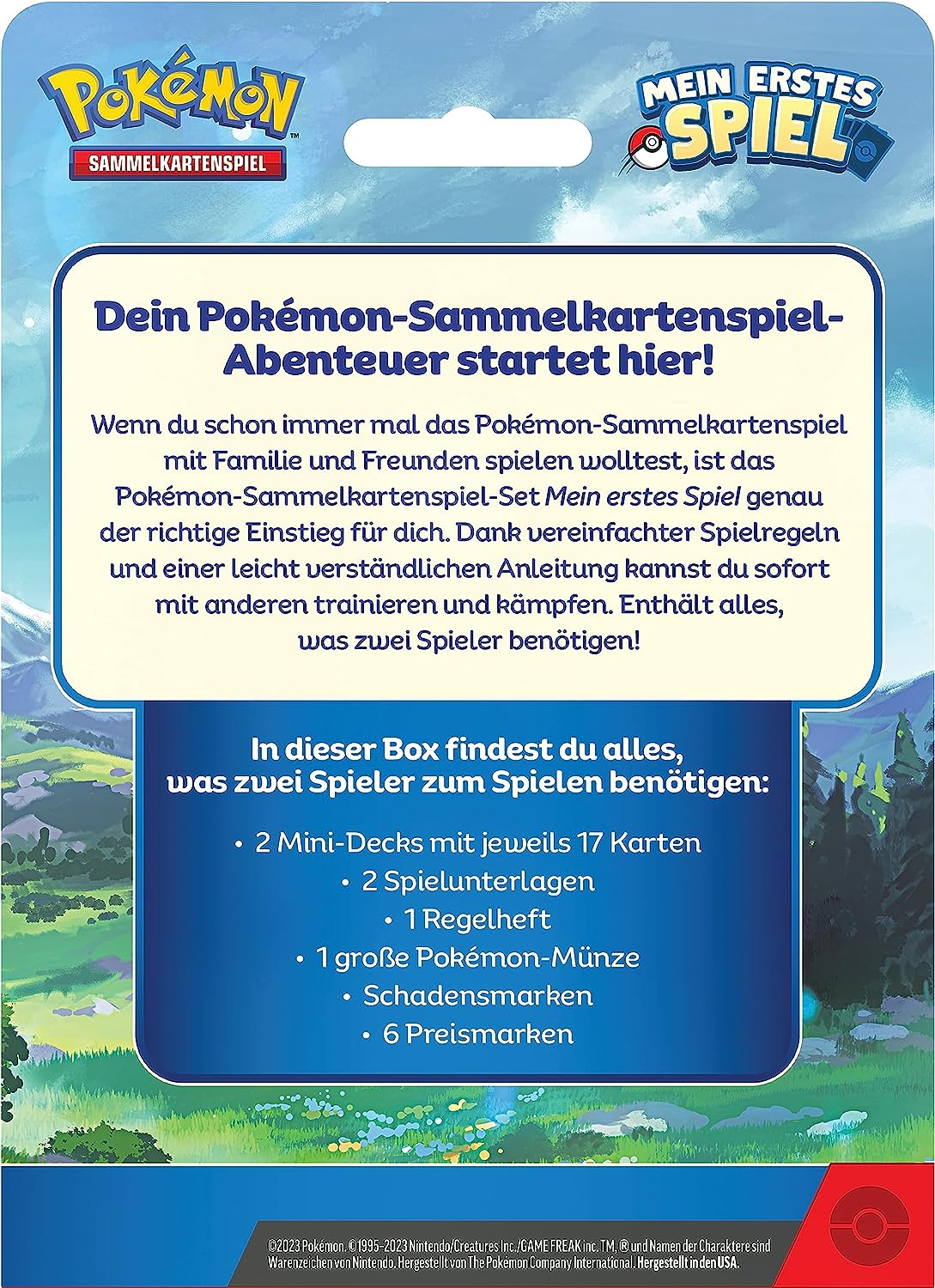 Pokemon-Sammelkartenspiel – Mein erstes Spiel (Deutsch)