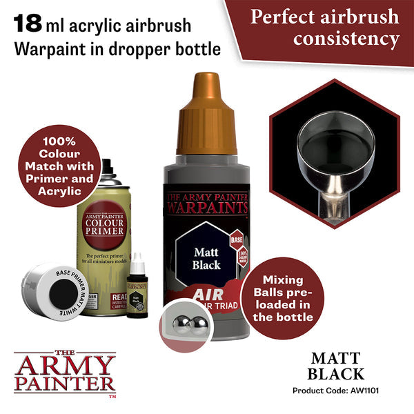 Warpaints Air Colour Triad - Matt Black