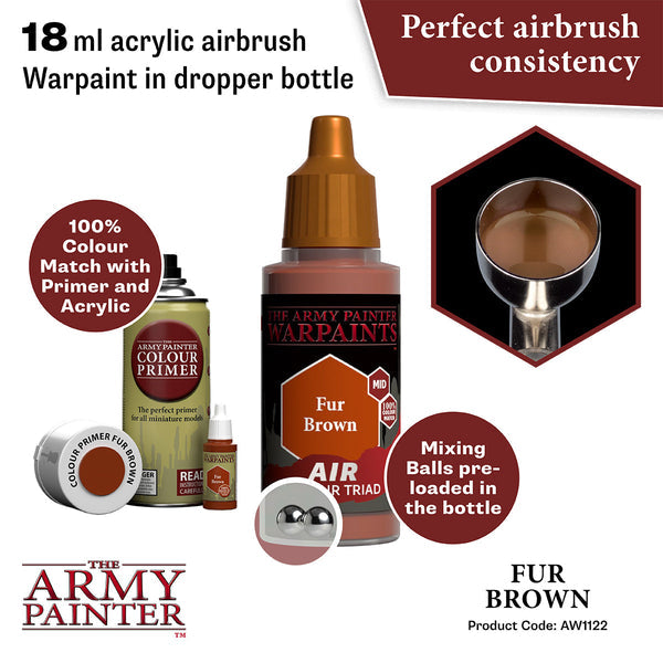 Warpaints Air Colour Triad - Fur Brown