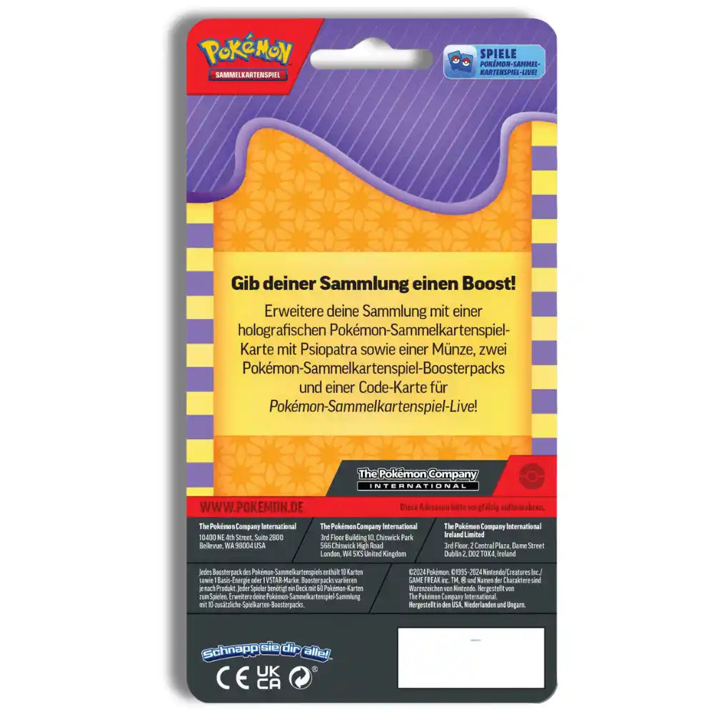 Pokémon TCG: 2er-Pack-Blister – Promokarte Psiopatra (deutsch)
