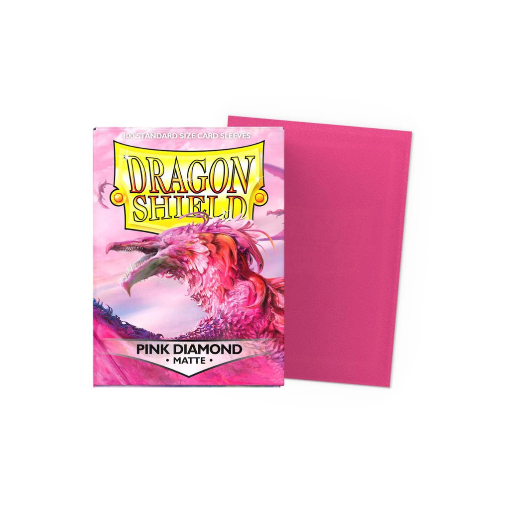 Dragon Shield - 100 Standard Size Card Sleeves - Pink Diamond