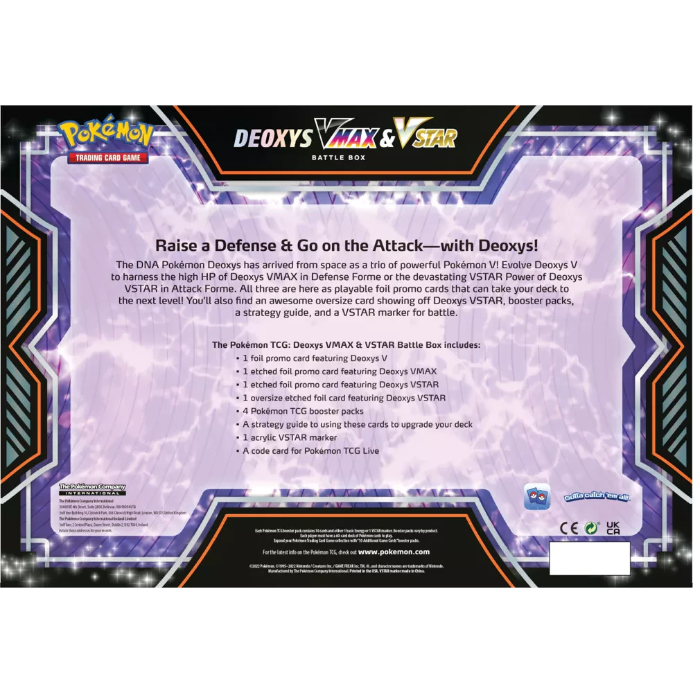 Pokémon – Deoxys VMAX & VSTAR Battle Box (Englisch)