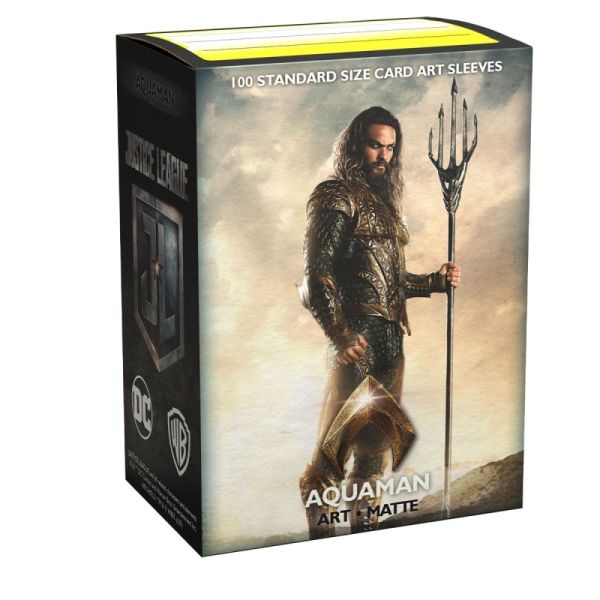 Dragon Shield - 100 Standard Size Matte Art Sleeves – Justice League Aquaman