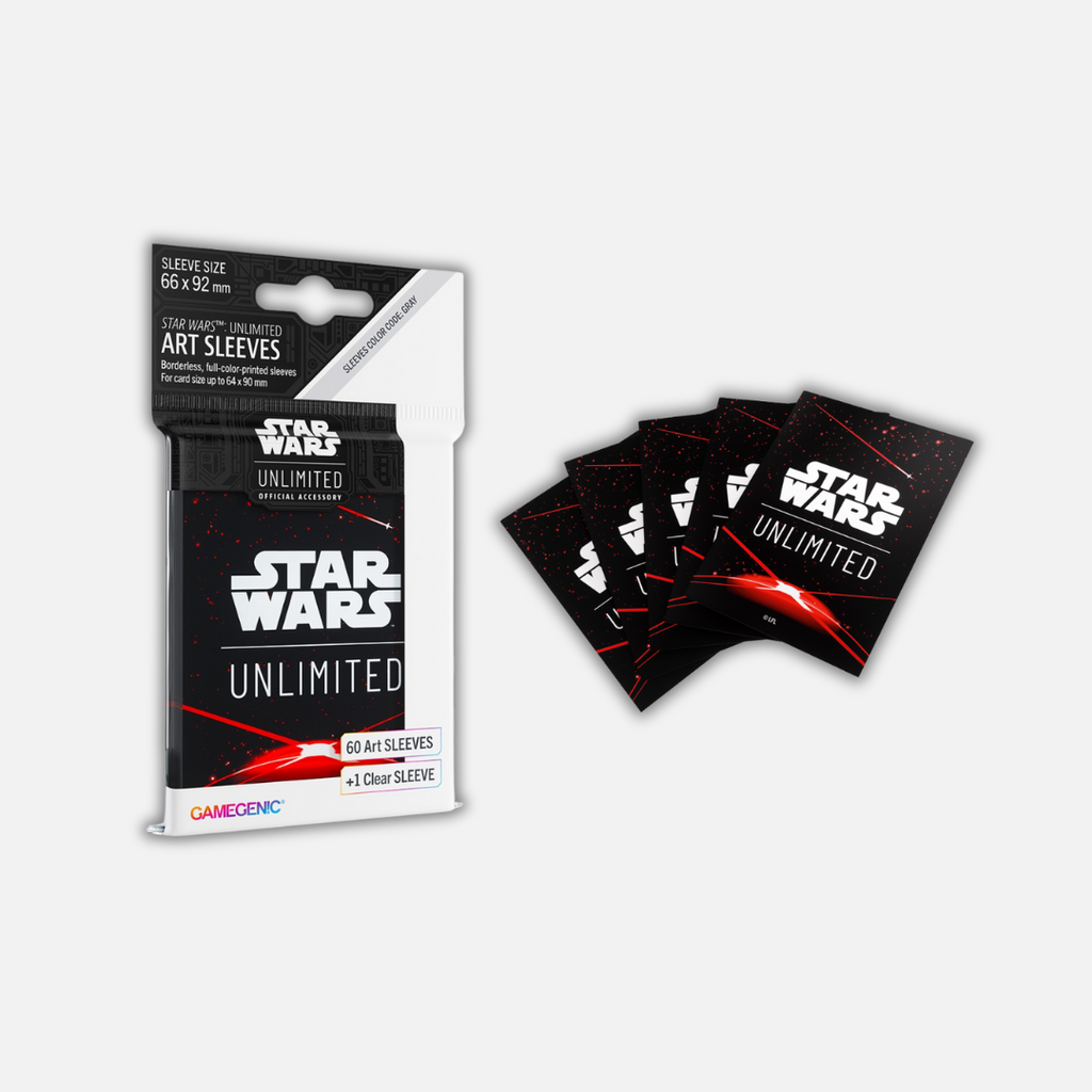 Gamegenic Star Wars Unlimited Art Sleeves (60 + 1 Sleeves ) - Space Red