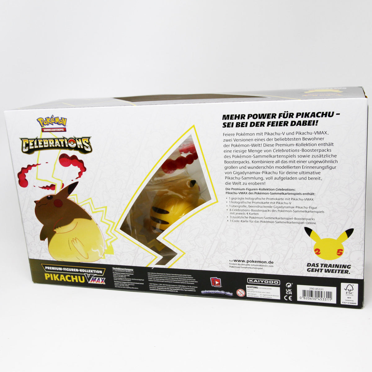 Pokemon – Celebrations: Pikachu VMAX Kollektion (Deutsch) Differenzbesteuerung nach § 25a UStG