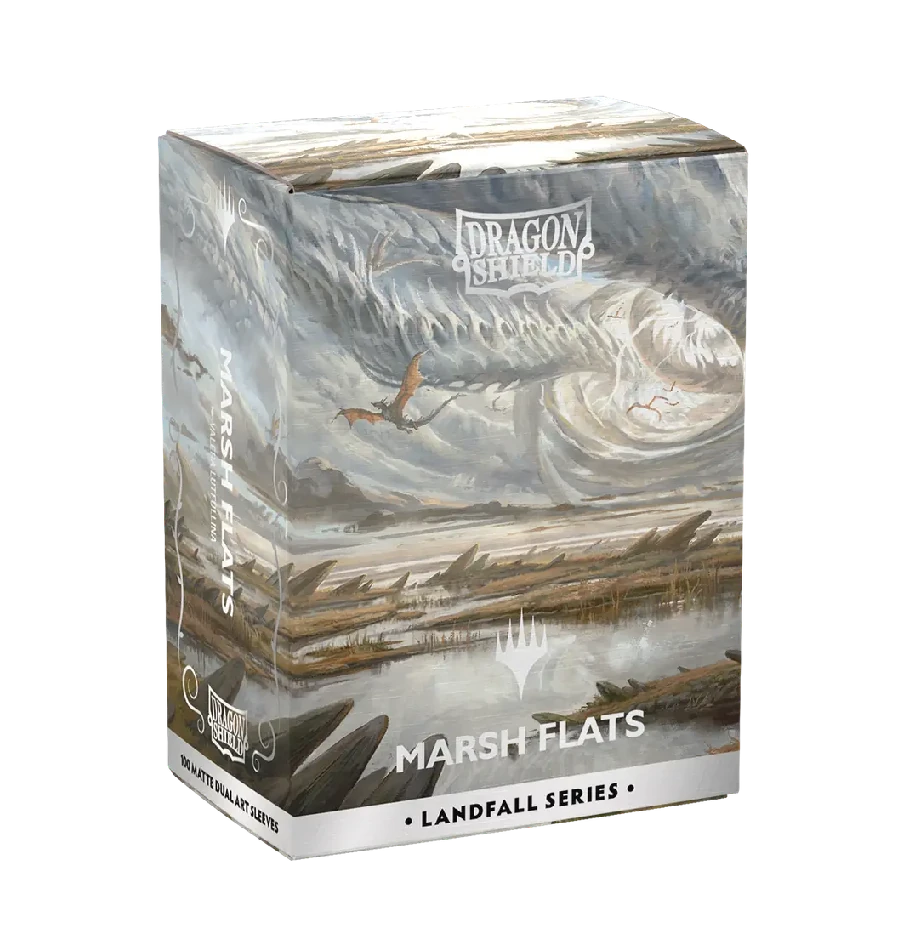Dragon Shield Matte Dual Art Sleeves – MTG Landfall Series – Marsh Flats (100 Sleeves, Standardgröße)