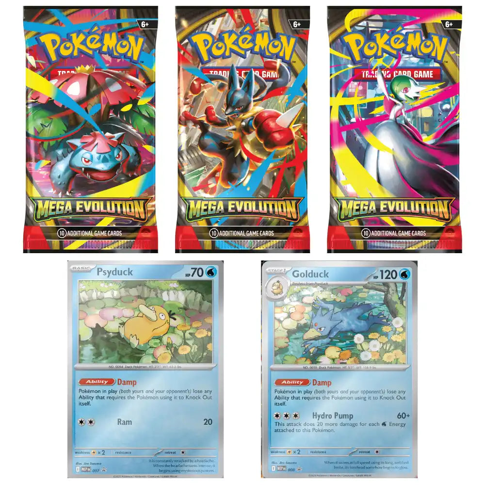 Pokemon – Mega Evolution ME01 3er Blister (Englisch)