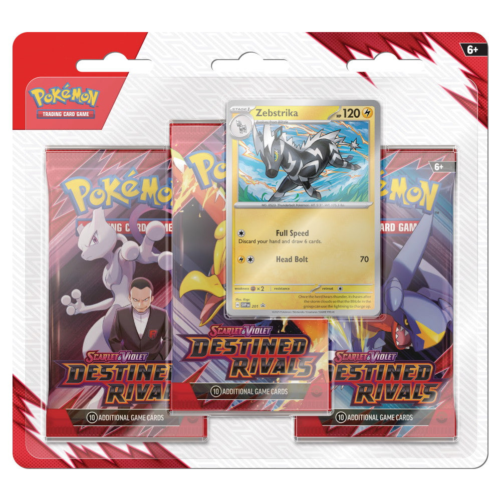 Pokemon Scarlet & Violet SV10 - Destined Rivals 3er Blister (Englisch)